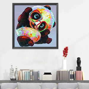 Panda 11CT Stamped Cross Stitch Kit 40x40cm(canvas)