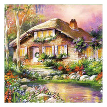 Load image into Gallery viewer, Scenery Light House 11CT Stamped Cross Stitch Kit 40x40cm(canvas)
