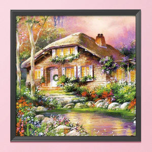 Scenery Light House 11CT Stamped Cross Stitch Kit 40x40cm(canvas)