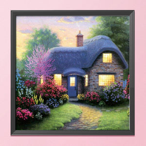 Scenery Light House 11CT Stamped Cross Stitch Kit 40x40cm(canvas)