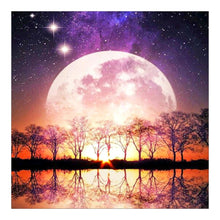 Load image into Gallery viewer, Moon Tree 11CT Stamped Cross Stitch Kit 40x40cm(canvas)
