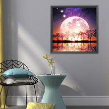 Load image into Gallery viewer, Moon Tree 11CT Stamped Cross Stitch Kit 40x40cm(canvas)
