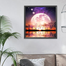 Load image into Gallery viewer, Moon Tree 11CT Stamped Cross Stitch Kit 40x40cm(canvas)
