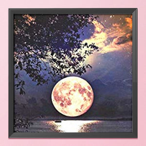 Moon Tree 11CT Stamped Cross Stitch Kit 40x40cm(canvas)