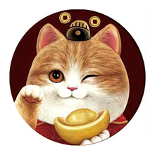 Load image into Gallery viewer, Fortune Cat 11CT Stamped Cross Stitch Kit 50x50cm(canvas)
