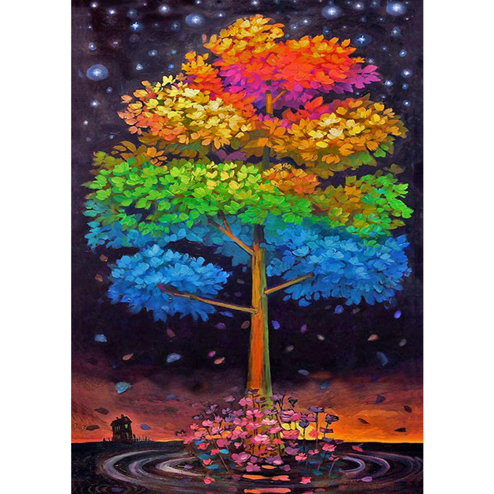 Luminous Tree 30x40cm(canvas) Full Round Drill Diamond Painting