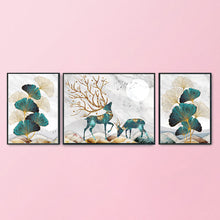 Load image into Gallery viewer, 3 Panel Deer 11CT Stamped Cross Stitch Kit 137x53cm(canvas)
