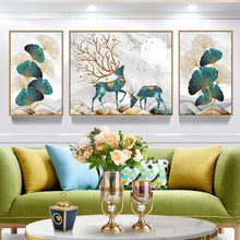 Load image into Gallery viewer, 3 Panel Deer 11CT Stamped Cross Stitch Kit 137x53cm(canvas)
