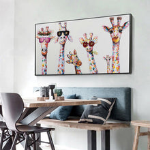 Load image into Gallery viewer, Funny Giraffe Color 85x45cm(canvas) Full Round Drill Diamond Painting
