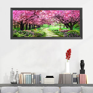 Blossom Garden 11CT Stamped Cross Stitch Kit 149x66cm(canvas)