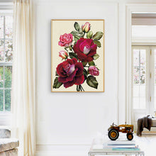 Load image into Gallery viewer, Dark Red Rose 30x40cm(canvas) full crystal drill diamond painting
