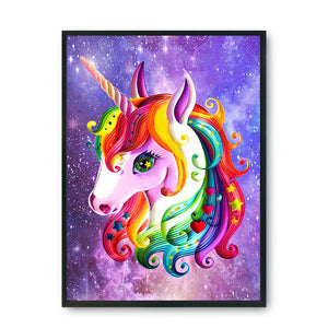 Unicorn 11CT Stamped Cross Stitch Kit 36x46cm(canvas)