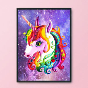 Unicorn 11CT Stamped Cross Stitch Kit 36x46cm(canvas)