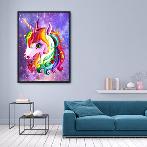 Unicorn 11CT Stamped Cross Stitch Kit 36x46cm(canvas)