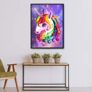 Unicorn 11CT Stamped Cross Stitch Kit 36x46cm(canvas)