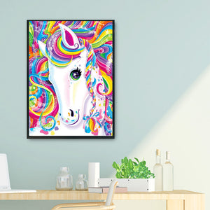 Unicorn 11CT Stamped Cross Stitch Kit 36x46cm(canvas)