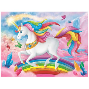 Unicorn 11CT Stamped Cross Stitch Kit 36x46cm(canvas)