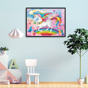 Unicorn 11CT Stamped Cross Stitch Kit 36x46cm(canvas)