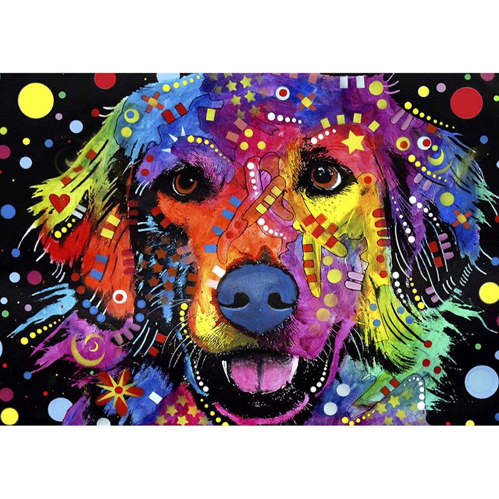 Dog 14CT Stamped Cross Stitch Kit 46x36cm(canvas)