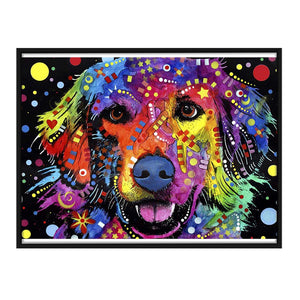 Dog 14CT Stamped Cross Stitch Kit 46x36cm(canvas)