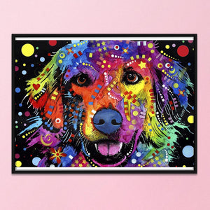 Dog 14CT Stamped Cross Stitch Kit 46x36cm(canvas)