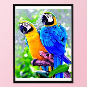 Parrot 14CT Stamped Cross Stitch Kit 46x36cm(canvas)