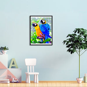 Parrot 14CT Stamped Cross Stitch Kit 46x36cm(canvas)