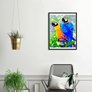 Parrot 14CT Stamped Cross Stitch Kit 46x36cm(canvas)