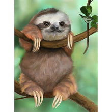 Load image into Gallery viewer, Sloth 11CT Stamped Cross Stitch Kit 36x46cm(canvas)
