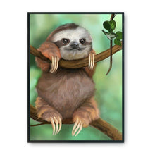 Load image into Gallery viewer, Sloth 11CT Stamped Cross Stitch Kit 36x46cm(canvas)
