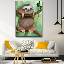 Load image into Gallery viewer, Sloth 11CT Stamped Cross Stitch Kit 36x46cm(canvas)
