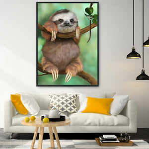 Sloth 11CT Stamped Cross Stitch Kit 36x46cm(canvas)