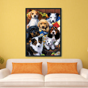 Dog 11CT Stamped Cross Stitch Kit 36x46cm(canvas)