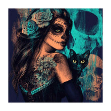 Load image into Gallery viewer, Halloween Women 11CT Stamped Cross Stitch Kit 40x40cm(canvas)
