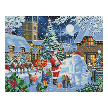 Load image into Gallery viewer, Santa Claus 11CT Stamped Cross Stitch Kit 50x40cm(canvas)
