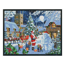 Load image into Gallery viewer, Santa Claus 11CT Stamped Cross Stitch Kit 50x40cm(canvas)
