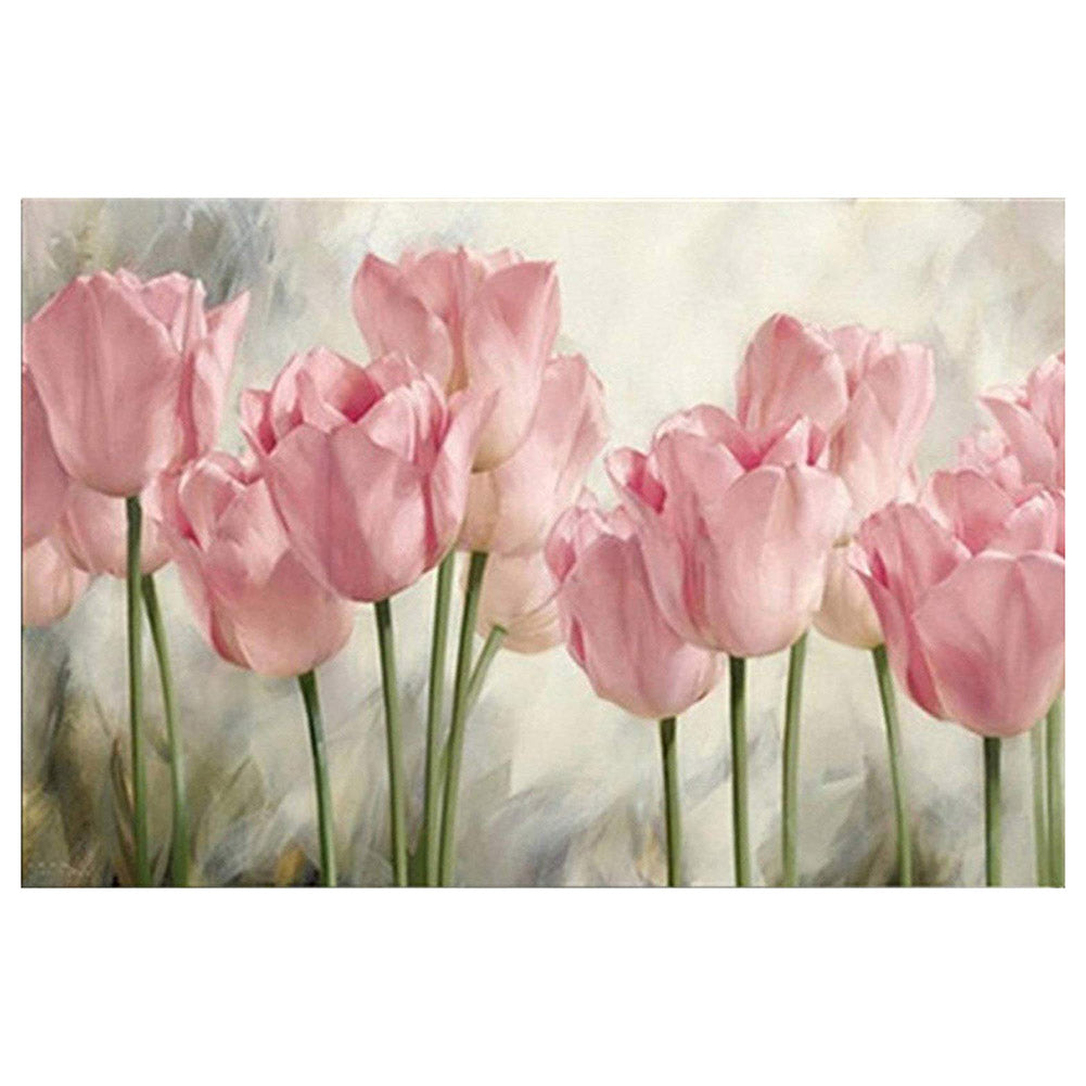 Pink Tulip 11CT Stamped Cross Stitch Kit 35x50cm(canvas)