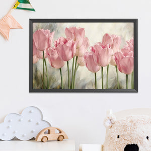 Pink Tulip 11CT Stamped Cross Stitch Kit 35x50cm(canvas)
