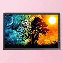 Load image into Gallery viewer, Sunset Tree 11CT Stamped Cross Stitch Kit 35x50cm(canvas)
