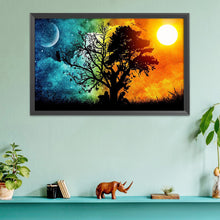 Load image into Gallery viewer, Sunset Tree 11CT Stamped Cross Stitch Kit 35x50cm(canvas)
