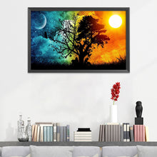 Load image into Gallery viewer, Sunset Tree 11CT Stamped Cross Stitch Kit 35x50cm(canvas)
