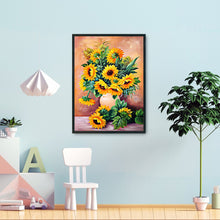 Load image into Gallery viewer, Sunflower Vase 11CT Stamped Cross Stitch Kit 36x46cm(canvas)
