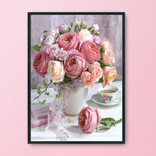 Load image into Gallery viewer, Rose Vase 11CT Stamped Cross Stitch Kit 36x46cm(canvas)
