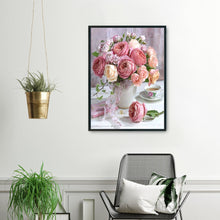 Load image into Gallery viewer, Rose Vase 11CT Stamped Cross Stitch Kit 36x46cm(canvas)
