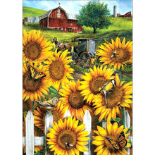 Load image into Gallery viewer, Garden Sunflower 11CT Stamped Cross Stitch Kit 36x46cm(canvas)
