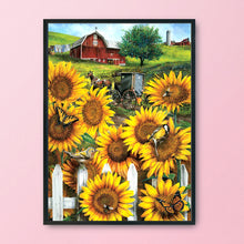 Load image into Gallery viewer, Garden Sunflower 11CT Stamped Cross Stitch Kit 36x46cm(canvas)
