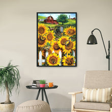 Load image into Gallery viewer, Garden Sunflower 11CT Stamped Cross Stitch Kit 36x46cm(canvas)
