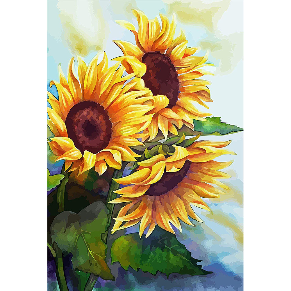 Sunflower 11CT Stamped Cross Stitch Kit 36x46cm(canvas)