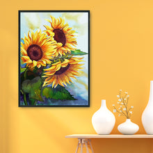 Load image into Gallery viewer, Sunflower 11CT Stamped Cross Stitch Kit 36x46cm(canvas)
