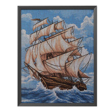 Load image into Gallery viewer, Sailboat 11CT Stamped Cross Stitch Kit 23x 30 cm(canvas)
